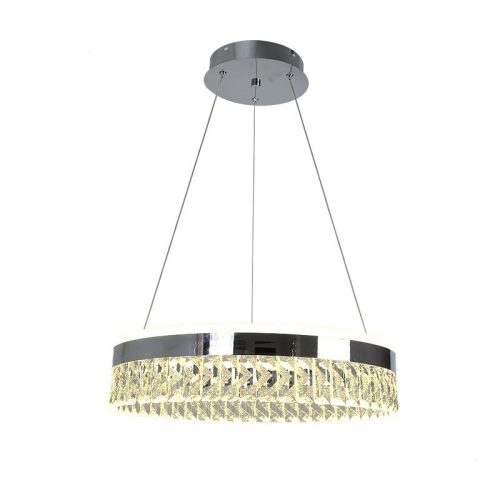LED dizájn függesztett mennyezeti lámpa 90W, 7200 lm, 3000K-6500K, dimmelhető, IP20 - TA2300/CH