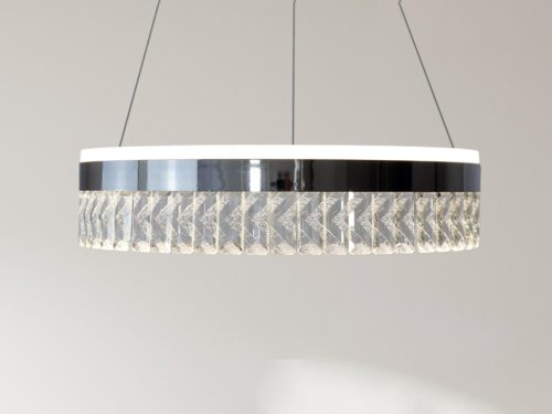 LED dizájn függesztett mennyezeti lámpa 90W, 7200 lm, 3000K-6500K, dimmelhető, IP20 - TA2300/CH