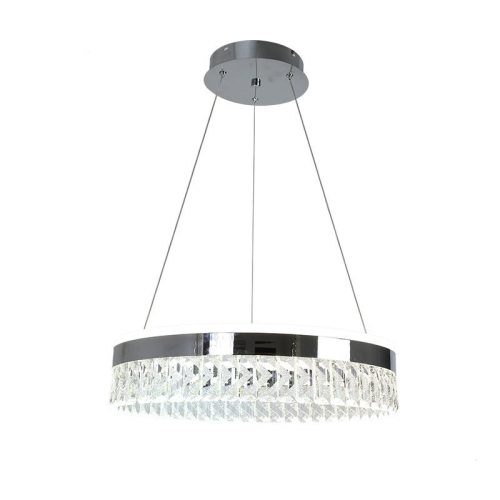 LED dizájn függesztett mennyezeti lámpa 90W, 7200 lm, 3000K-6500K, dimmelhető, IP20 - TA2300/CH