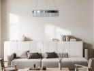 LED dizájn függesztett mennyezeti lámpa 90W, 7200 lm, 3000K-6500K, dimmelhető, IP20 - TA2300/CH