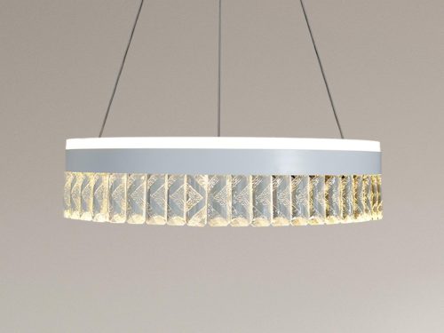LED dizájn függesztett mennyezeti lámpa 90W, 7200 lm, 3000K-6500K, dimmelhető, IP20 - TA2300/W
