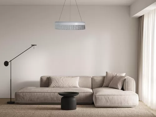 LED dizájn függesztett mennyezeti lámpa 90W, 7200 lm, 3000K-6500K, dimmelhető, IP20 - TA2300/W