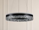 LED dizájn mennyezeti lámpa 80W 6400lm dimmelhető 3000K-6500K IP20 fém akril - TA2301/B