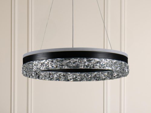 LED dizájn mennyezeti lámpa 80W 6400lm dimmelhető 3000K-6500K IP20 fém akril - TA2301/B