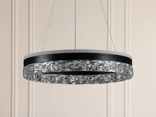 LED dizájn mennyezeti lámpa 80W 6400lm dimmelhető 3000K-6500K IP20 fém akril - TA2301/B