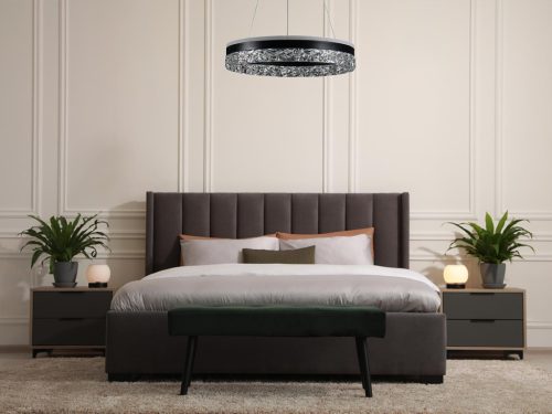 LED dizájn mennyezeti lámpa 80W 6400lm dimmelhető 3000K-6500K IP20 fém akril - TA2301/B