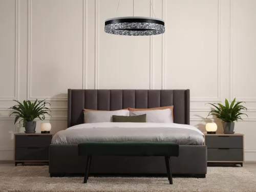 LED dizájn mennyezeti lámpa 80W 6400lm dimmelhető 3000K-6500K IP20 fém akril - TA2301/B