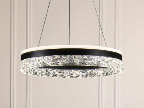 LED dizájn mennyezeti lámpa 80W 6400lm dimmelhető 3000K-6500K IP20 fém akril - TA2301/B
