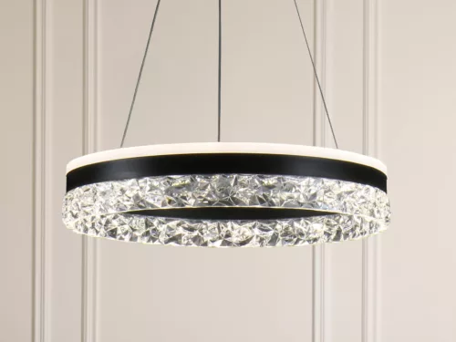 LED dizájn mennyezeti lámpa 80W 6400lm dimmelhető 3000K-6500K IP20 fém akril - TA2301/B