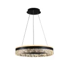 LED dizájn mennyezeti lámpa 80W 6400lm dimmelhető 3000K-6500K IP20 fém akril - TA2301/B