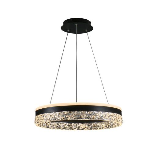 LED dizájn mennyezeti lámpa 80W 6400lm dimmelhető 3000K-6500K IP20 fém akril - TA2301/B
