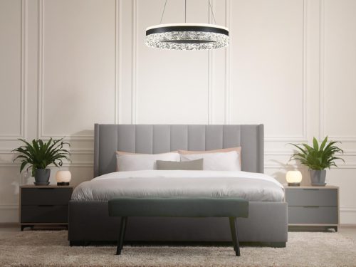 LED dizájn mennyezeti lámpa 80W 6400lm dimmelhető 3000K-6500K IP20 fém akril - TA2301/B