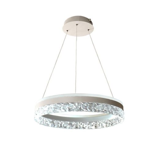 LED dizájn mennyezeti lámpa 80W dimmelhető 6400lm 3000K-6500K IP20 fém akril - TA2301/W
