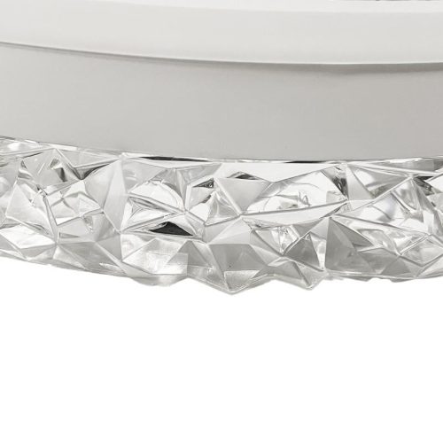 LED dizájn mennyezeti lámpa 80W dimmelhető 6400lm 3000K-6500K IP20 fém akril - TA2301/W