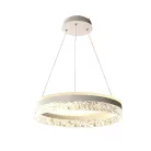 LED dizájn mennyezeti lámpa 80W dimmelhető 6400lm 3000K-6500K IP20 fém akril - TA2301/W