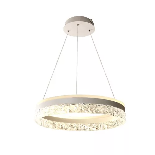 LED dizájn mennyezeti lámpa 80W dimmelhető 6400lm 3000K-6500K IP20 fém akril - TA2301/W