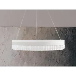   LED mennyezeti kristálycsillár 80W 7500lm 3000K-6500K IP20 Ø499x80 mm - TA2302/W