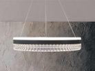 LED mennyezeti kristálycsillár 80W 7500lm 3000K-6500K IP20 Ø499x80 mm - TA2302/W