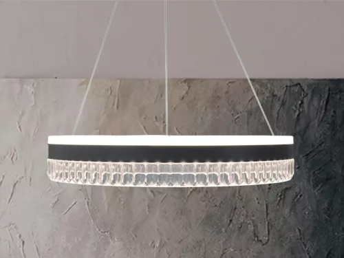 LED mennyezeti kristálycsillár 80W 7500lm 3000K-6500K IP20 Ø499x80 mm - TA2302/W