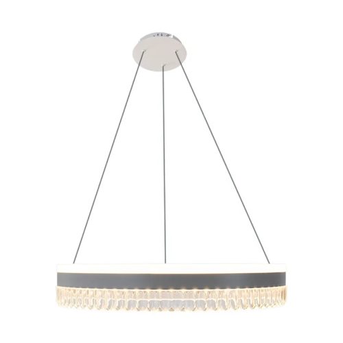 LED mennyezeti kristálycsillár 80W 7500lm 3000K-6500K IP20 Ø499x80 mm - TA2302/W
