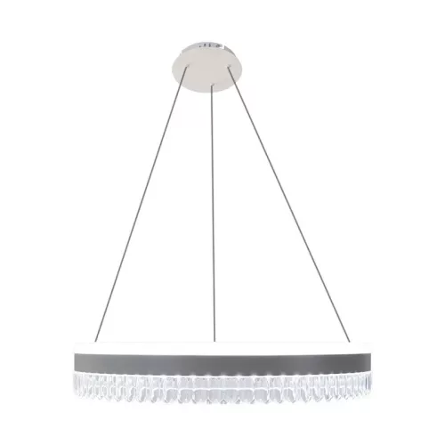 LED mennyezeti kristálycsillár 80W 7500lm 3000K-6500K IP20 Ø499x80 mm - TA2302/W