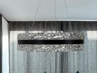 LED függesztett kristálycsillár 80W 7500lm 3000K-6500K IP20 Ø499x120 mm - TA2303/B