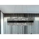 LED függesztett kristálycsillár 80W 7500lm 3000K-6500K IP20 Ø499x120 mm - TA2303/B