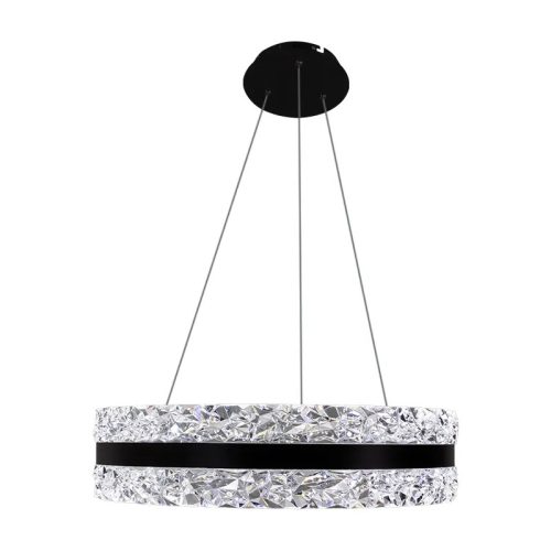 LED függesztett kristálycsillár 80W 7500lm 3000K-6500K IP20 Ø499x120 mm - TA2303/B