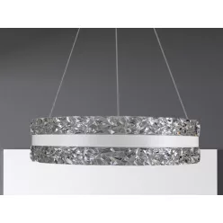   LED függesztett kristálycsillár 80W 7500lm 3000K-6500K IP20 Ø499x120 mm - TA2303/W