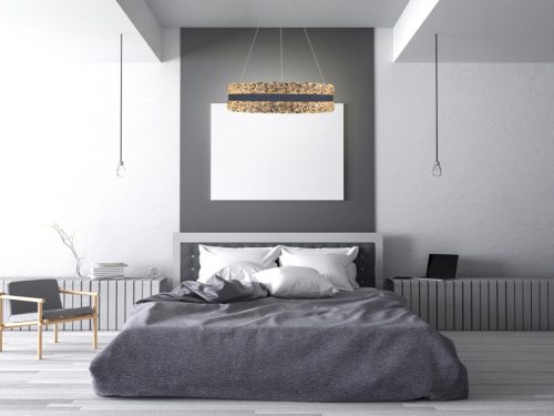 LED függesztett kristálycsillár 80W 7500lm 3000K-6500K IP20 Ø499x120 mm - TA2303/W