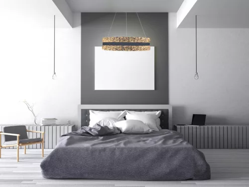 LED függesztett kristálycsillár 80W 7500lm 3000K-6500K IP20 Ø499x120 mm - TA2303/W