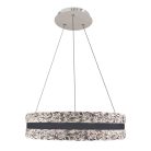 LED függesztett kristálycsillár 80W 7500lm 3000K-6500K IP20 Ø499x120 mm - TA2303/W