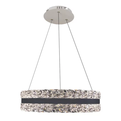 LED függesztett kristálycsillár 80W 7500lm 3000K-6500K IP20 Ø499x120 mm - TA2303/W