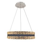 LED függesztett kristálycsillár 80W 7500lm 3000K-6500K IP20 Ø499x120 mm - TA2303/W