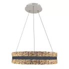 LED függesztett kristálycsillár 80W 7500lm 3000K-6500K IP20 Ø499x120 mm - TA2303/W