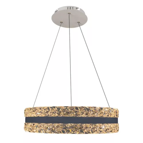 LED függesztett kristálycsillár 80W 7500lm 3000K-6500K IP20 Ø499x120 mm - TA2303/W