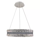 LED függesztett kristálycsillár 80W 7500lm 3000K-6500K IP20 Ø499x120 mm - TA2303/W