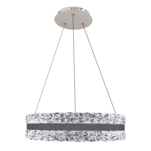 LED függesztett kristálycsillár 80W 7500lm 3000K-6500K IP20 Ø499x120 mm - TA2303/W