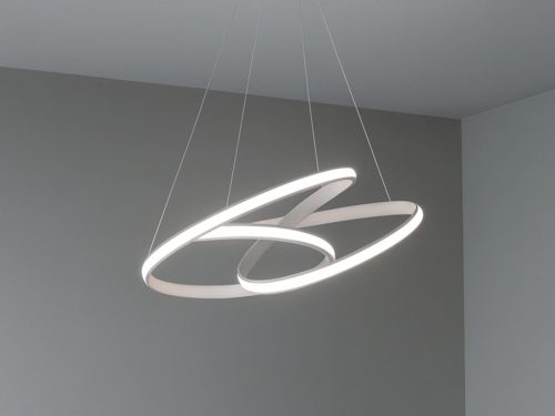 LED dizájn függesztett lámpa 85W, 6500lm, 3000K–6500K, IP20 – TA2308/W