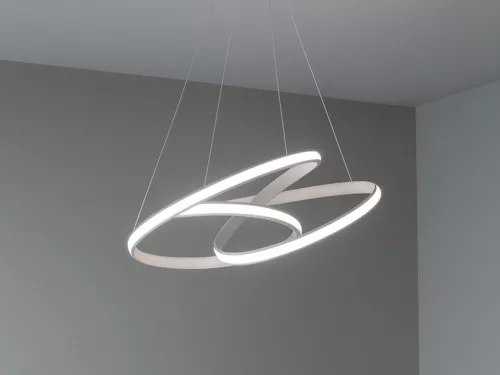 LED dizájn függesztett lámpa 85W, 6500lm, 3000K–6500K, IP20 – TA2308/W