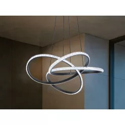   LED dizájn függesztett lámpa 95W, 6100lm, 3000K–6500K, IP20 – TA2309/B