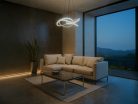 LED dizájn függesztett lámpa 95W, 6100lm, 3000K–6500K, IP20 – TA2309/B