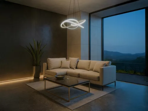 LED dizájn függesztett lámpa 95W, 6100lm, 3000K–6500K, IP20 – TA2309/B