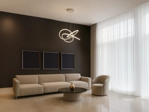 LED dizájn függesztett lámpa 95W, 8700lm, 3000K–6500K, IP20 – TA2309/W