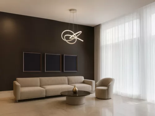 LED dizájn függesztett lámpa 95W, 8700lm, 3000K–6500K, IP20 – TA2309/W