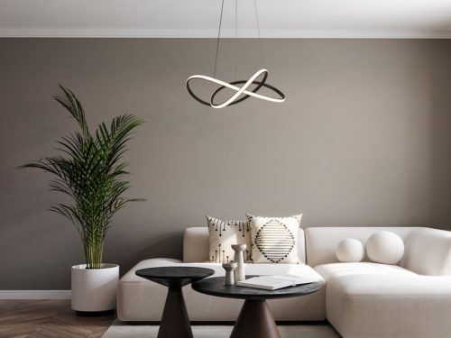 LED dizájn függesztett lámpa 85W, 5500lm, 3000K–6500K, IP20 – TA2311/B