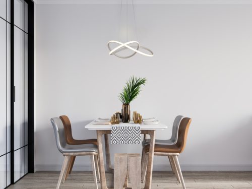 LED dizájn függesztett lámpa 85W, 6000lm, 3000K–6500K, IP20 – TA2311/W
