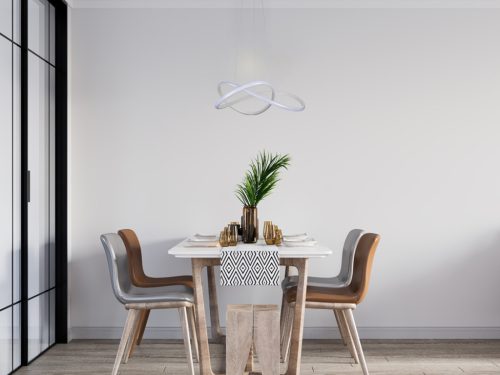 LED dizájn függesztett lámpa 85W, 6000lm, 3000K–6500K, IP20 – TA2311/W