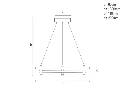 LED dizájn függesztett lámpa 100W, 4600lm, 3000K–6500K, IP20 – TA2312/B