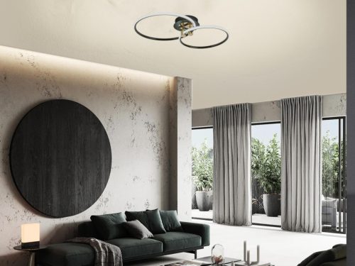 LED dizájn mennyezeti lámpa 48W, 600x350x100 mm, 3000K-6500K, IP20 - TB1300/BG